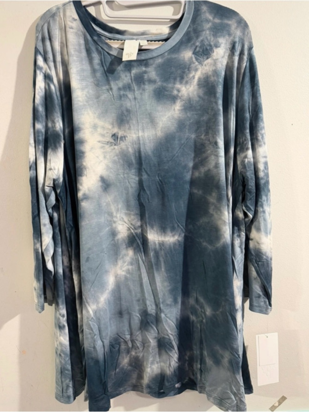 Plus Size Womens Tie-Dye Long Sleeve Tunic top size 2X NEW